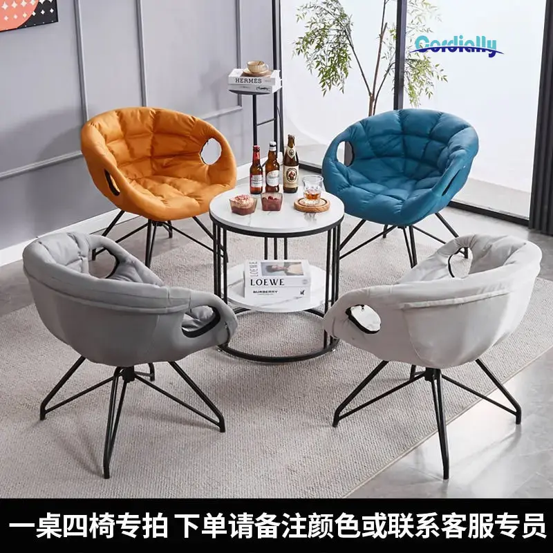 Outdoor Furniture Metal Chairs - Nordik 360 ° Döner, alçak sandalye,