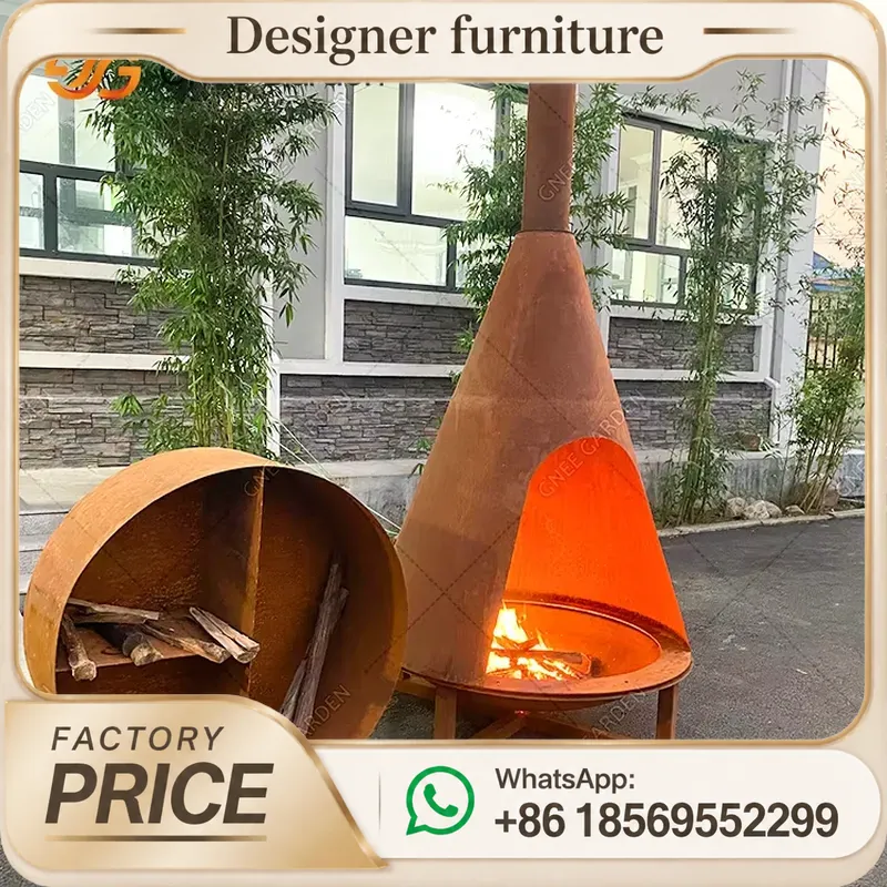 Baca Çıkışlı Taşınabilir Odun  - Outdoor Furniture Metal incelemesi ve fiyatı