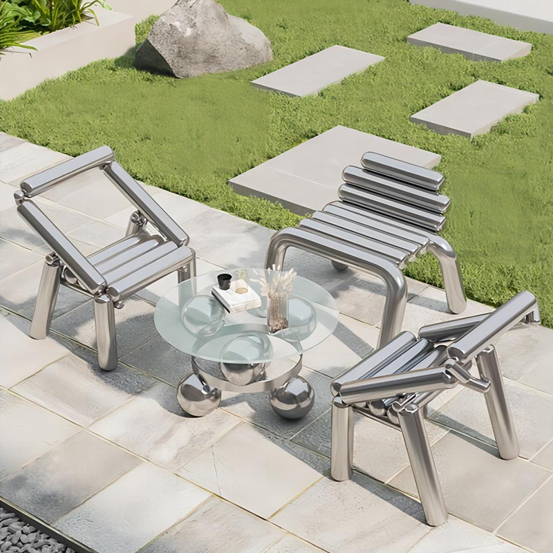 Paslanmaz çelik sandalye, hafi - Outdoor Furniture Luxury incelemesi ve fiyatı